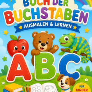 Mein Buch der Buchstaben, Ausmalbuch ab 5 Jahren