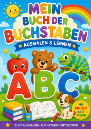 Mein Buch der Buchstaben, Ausmalbuch ab 5 Jahren