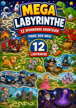Labyrinthe – 12 spannende Abenteuer, finden den Weg
