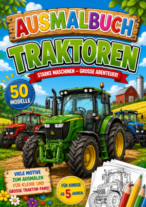 Ausmalbilder Traktoren – 50 beliebte Schweizer Modelle