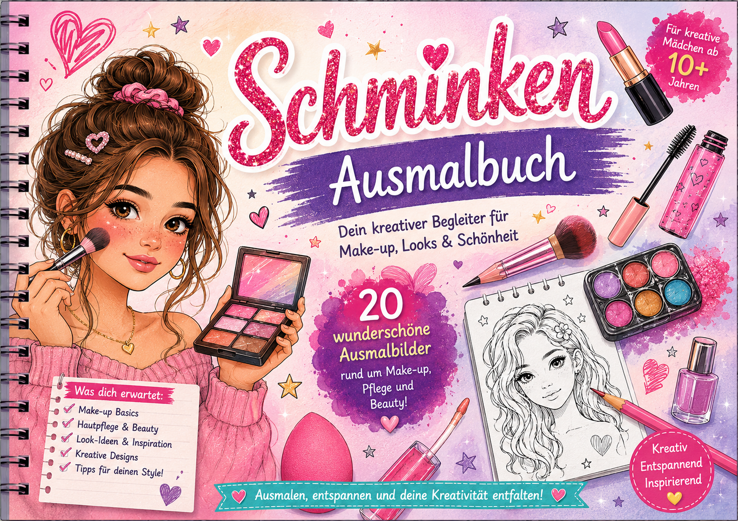 Schminken – lernen und malen für kreative Mädchen
