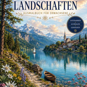 Schweizer Landschaften – das Ausmalbuch für Erwachsene