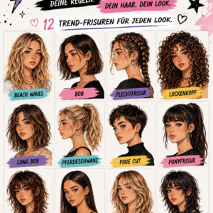 Dein Style, Deine Regeln – 12 Trendfrisuren für jeden Look