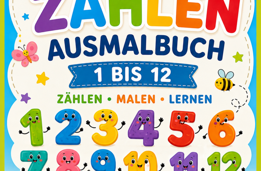 Mein Zahlen Ausmahlbuch, ab 4 Jahren