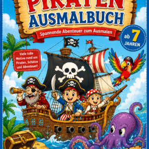 Piraten – spannende Abenteurer zum Ausmalen, Ausmalbuch ab 7 Jahren