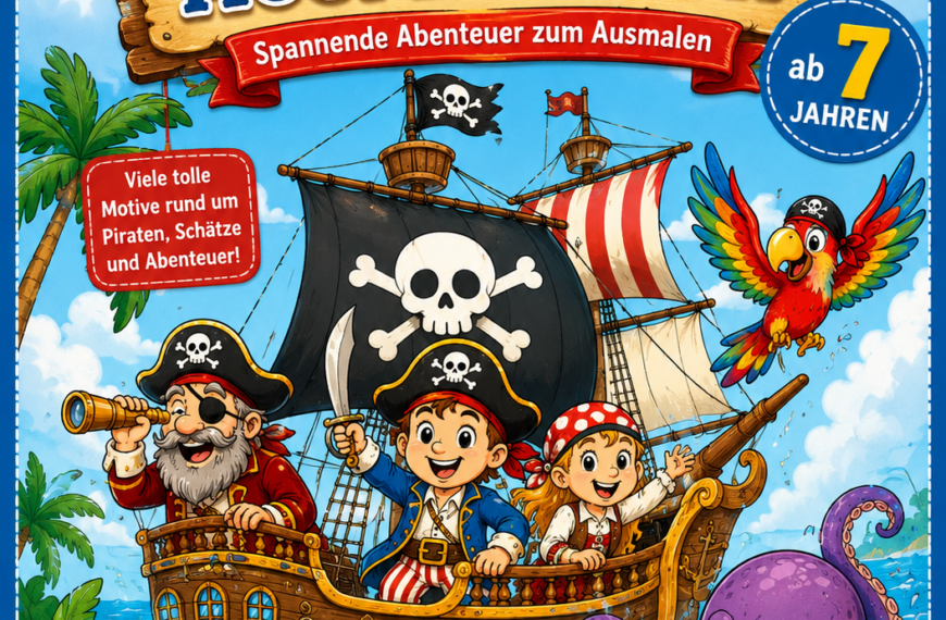 Piraten – spannende Abenteurer zum Ausmalen, Ausmalbuch&hellip;